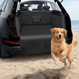 TEMU 600D 강아지 자동차 트렁크 커버 매트, SUV 화물칸 라이너, 완벽 보호, 내구성 있는 옥스포드 원단, 스크래치 방지, 트렁크를 먼지, 털, 진흙, 액체로부터 보호, 대형견에게 이상적
