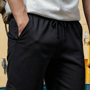 TEMU 남성용 속건성 운동 반바지 여름 야외 캐주얼 반바지 탄성 허리 스트레치 통기성 편안한 반바지 트레이닝 축구 하이킹 등반 스포츠 바지