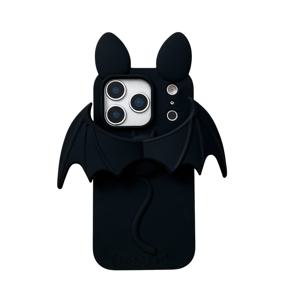 TEMU 휴대폰 케이스 - 한국 및 일본 트렌디 쿨 커플 고양이 귀 박쥐 날개 실리콘 폰 케이스, Apple iPhone 17/16/15/14/13/Pro Air에 적합