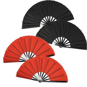 TEMU 4개입, 고품질 접이식 휴대용 선풍기 카니발 팬 라인댄스용, 여성용 접이식 손 선풍기, 부츠 팬, 파티 장식, 할로윈 크리스마스 작은 선물로 적합