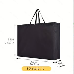 TEMU 1 초대형 옥스포드 천 가방, 이사용 토트백, 슈퍼마켓 쇼핑백, 대형 쇼핑백, 선물, 드로잉 보드 및 액자 보관 가방
