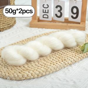 TEMU 2개입 100g 고급 캐시미어 혼방 실 - 80% 캐시미어, 20% 메리노 울, 초소프트 미세한 뜨개질 및 니트용, 각 50g 고품질 공예실. 스웨터, 숄, 조끼, 핸드메이드 프로젝트에 적합, 부드러운 광택, 편안한 질감, 발렌타인데이 선물, 웨딩 장식