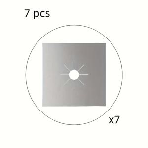 7개입, 가스레인지 보호 패드, 간편한 청소를 위한 주방 가전 제품 커버, 가정, 식당 등에 적합