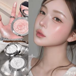 TEMU 1+1얼굴 은은한 생기광 하이라이터 꿀템 번짐 없이 피부에 착 붙는 무분감 글로우