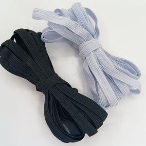 TEMU 2개/팩, 20야드, 흰색/검은색, 납작한 탄성 밴드, 고무 원단, 웨딩 드레스, 의류, 탄성 밴드, 재봉 부자재, 라텍스 고탄성 탄성 밴드, 재봉 탄성 밴드, 탄성 고무 밴드, 고탄성 재봉 밴드, 탄성 재봉 로프