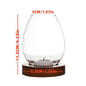 TEMU 일본 스타일 유리 촛대 창의적인 장식품 촛불 로맨틱 홈 젠 레트로 아로마테라피 방풍 테이블 데스크탑 장식