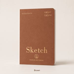 TEMU 휴대용 미니 스케치북 9x14cm, 150gsm 두꺼운 종이, 120페이지 소프트 터치 커버 드로잉 노트북, 학생, 예술가, 여행용 180° 완전 오픈 스케치북