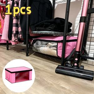 TEMU 1개 초대형 접이식 수납 바구니, 수납 상자, 지퍼 및 뚜껑이 있는 창문에서 볼 수 있음, 강화된 손잡이 내구성 있는 접이식 의류 정리함, 침구, 담요, 베개 및 의류에 적합, 선반 바구니