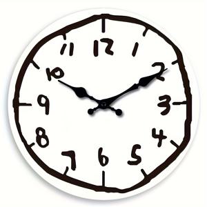 10-16인치 크리에이티브 나무 벽시계 - 배터리 구동, 조용한 시계, 거실·침실·사무실·홈 데코레이션에 적합, 미적 감각의 장식용 벽시계, 이상적인 축제 선물 (배터리 불필요)