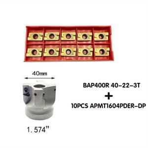 TEMU BAP400R 밀링 커터 헤드 10개 APMT1604PDER-DP 1.96