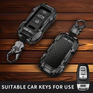 TEMU 아우디 자동차 키 커버 체인 쉘 하우징 보호기 (A1, A3, A4, A5, A6, A7, A8, Quattro, Q3, Q5, Q7, 2009-2015, R8, S4, S5, S6, S7, RS4, RS5, RS6, RS7, )