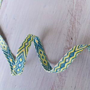 TEMU 3야드/봉지 자카드 리본 수놓은 레이스, 기하학적 패턴, 재봉, DIY 공예, 홈데코용., 크리스마스, 할로윈