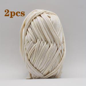 TEMU 2개입-200G 인조 가죽 털실, 멀티 컬러 뜨개질 & 코바늘 뜨개질, 변색 방지 금속 실, 가방, 담요, 매트, 카펫, 쿠션 등 다양한 색상에 적합