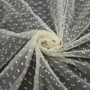 TEMU 1개 미리 자른 다색 도트 시폰 원단 - 웨딩 장식용 19.68x70.86인치 100% 폴리에스터, DIY 바느질, 파티 용품 및 공예 프로젝트, 웨딩 | 연한 색상의 천 | 섬세한 질감, 퀼팅용 원단