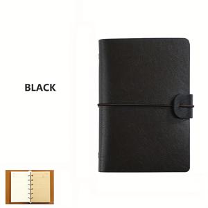 TEMU 레트로 푸 가죽 노트, 인조 가죽 루스 리프 노트, 저널 다이어리 휴대용 스케치북, 소가죽 선물, Ner 노트북