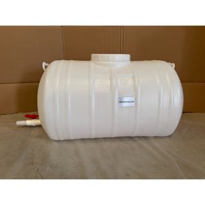 TEMU 100L / 26.4 갤런 실외 물 저장 탱크 대용량 물 저장, PVC 볼 밸브 포함, 내구성 HDPE 산업용 버킷 디자인, 낙하 방지 및 내구성, 정원 관개 농업에 적합