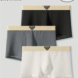 TEMU 3개입 남성용 드로즈 - 부드러운 속옷, 데일리 및 드레스룩 - 남성용 가성비, 편안한 속옷, 간편한 속옷, 중간 정도의 신축성, 데일리 필수품, 클래식 속옷, 가벼운 속옷, 멀티팩 속옷, 캐주얼 웨어