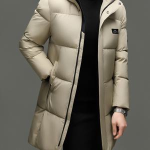 TEMU 겨울 신상 커플용 롱 패딩 코트 자켓, 캐주얼 다용도 방한 아우터, 겨울 야외 스포츠, 파티, 데이트 필수 아이템