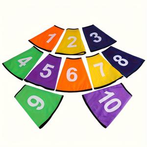 TEMU 10개 스포츠 훈련 마커 콘 슬리브 번호 콘 커버, 축구 농구 테니스용, 내구성 좋은 실내외