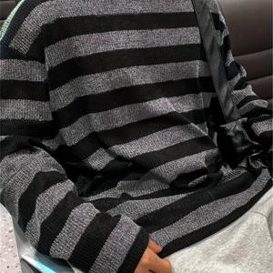 봄/가을 신상 트렌디 패션 다용도 캐주얼 남성 니트 풀오버 스웨터, 간편한 게으른 스타일 감성 캐주얼 라운드넥 스웨터 긴소매, 사무실 학교 출퇴근 휴가 스트리트 댄스 의상