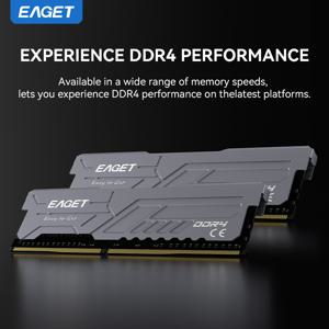 TEMU EAGET DDR4 RAM 데스크탑 메모리, 3200Mhz 1.2V DDR4 데스크탑 메모리 (히트싱크 포함), (16GB+16GB)/(8+8GB)/16GB/8GB 용량 옵션, AMD 및 Intel 데스크탑 게이밍용 고성능 게이밍 메모리, PC 메모리 모듈 RAM (XMP 지원 안 함)