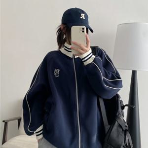 TEMU 야구 점퍼 여성 가을봄 신상 오버핏 디테일 캐주얼 트렌디 상의