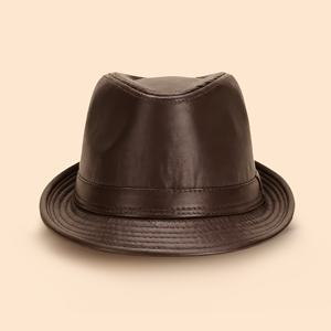 TEMU 솔리드 컬러 PU 페드라 모자, 블랙 및 브라운 색상으로 제공, 스타일리시한 레트로 트렌디한 가벼운 소프트 모자, 실용적인 선물 아이디어, 남녀 모두의 댄스 파티, 모임 및 이벤트에 적합