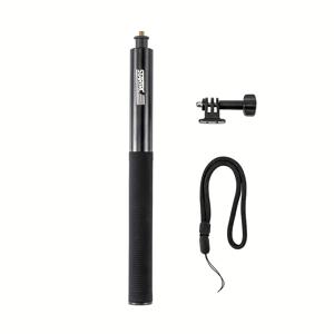 TEMU 51인치 투명 셀카봉, X5 X4 Air, Go Ultra용 알루미늄 확장 폴대, Gopro 13 12 11, Nano 5 Pocket 3용 범용 셀카봉, 듀얼 클로 카메라 촬영 부착 장치