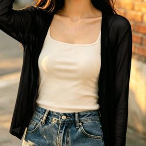 TEMU 여성용 가벼운 드레이피 카디건, 여름용 얇은 자외선 차단 통기성 에어컨 셔츠, 다용도 아우터 기모노 긴팔 상의