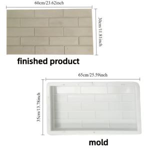 콘크리트 포장 몰드 | DIY 석재 슬래브 및 포장 벽돌 제작 도구 | 안정적이고 내구성 있는 디자인 | 정원 길, 마당 산책로, 파티오 장식 및 야외 산책로에 널리 사용
