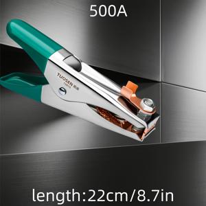 TEMU YINSHU TS 헤비 듀티 공구 가방 300/500A 용접 접지 클램프 전기 용접기 접지선 클램프 접지 플라이어 TIG 용접 클램프 전선 고급 구리 용접 공구, 효율적인 용접을 위한