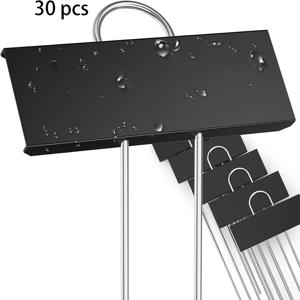TEMU 30개 금속 식물 라벨 방수 정원 마커, 높이 10.6인치, 라벨 영역 3.5'' X 1.2'' 재사용 가능한 채소 태그 허브 꽃 씨앗 온실