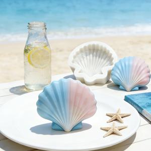 TEMU DIY 캔들 만들기용 조개 모양 실리콘 몰드, 에폭시 수지 주조 및 공예품 제작용 캔들 몰드, 검 페이스트 폴리머 클레이용 조개 몰드, 발렌타인데이 어머니의 날 선물 DIY 도구