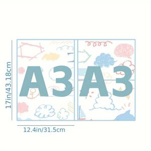 A1/A2/A3 페인팅 키트 보관 북, 아트 폴더 페인팅 추가품 8K (30 포켓 보호대 포함) (16 X 12인치) 4K (30 포켓 보호대 포함) (22 X 16.4인치) A1 (26 뷰 보호대 포함) (34 X 25.6인치)