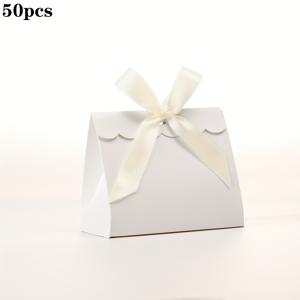 TEMU 20/50개입 - 리본이 달린 우아한 빈 선물 상자 - 결혼식, 생일, 발렌타인데이, 어버이날, 아버지의 날 등에 완벽 - 신부 들러리, 신랑 들러리 & 파티 선물, 웨딩 선물에 적합