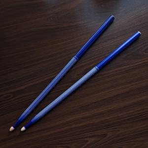 TEMU 메이플 우드 블루 앤 화이트 페인팅 드럼 스틱, 경량 디자인, 편안한 그립감, 미끄럼 방지 및 내마모성, 장시간 연주에 적합, 드럼 세트 일상 연습 및 무대 공연에 특화, 한 쌍