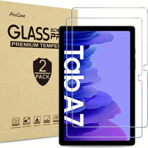 2개입 - Galaxy Tab A7 10.4 2020용 HD 강화 유리 액정 보호 필름, 10.4인치 Galaxy Tab A7 2020 SM-T503 SM-T505 SM-T507용 태블릿 액정 보호 필름, 9H 경도, 둥근 모서리, 스크래치 방지, 오일 방지