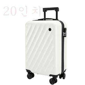 초경량 캐리어 20인치 대용량 ABS+PC 내구성 360°조용한 바퀴 (화이트) [3년 무상 AS 보증]