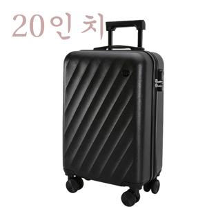 초경량 캐리어 20인치 대용량 ABS+PC 내구성 360°조용한 바퀴 (광택 블랙) [3년 무상 AS 보증]