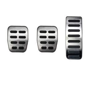 TEMU VW 골프 4 Mk4/제타 Mk4/보라 & 스코다 파비아용 Fit 스테인리스 스틸 페달 커버 세트 - 클러치, 가속기, 페달 업그레이드 키트 (미끄럼 방지 고무 삽입)