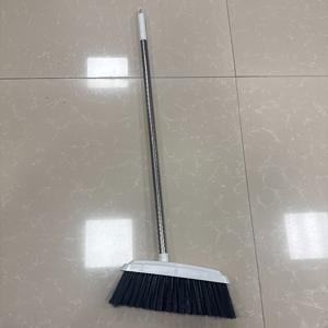 TEMU 고강도 상업용/가정용 연장 와이퍼 빗자루 - 4겹 방풍 강모, 털 빠짐 없는 플라스틱 빗자루 및 인체공학적 손잡이, 단단한 바닥 및 모서리용 - 가정, 사무실, 창고, 공장 청소에 이상적 (내구성)