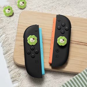 TEMU 2개, 초록색 아기 고양이 모양 게임 컨트롤러 ανα경첩 캡, Switch 2용, Xbox용, PS4/5용