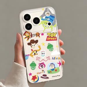 TEMU 폰 케이스: 프린팅 폰 케이스 - 디즈니 버즈 라이트이어 토이 스토리 투명 TPU 폰 케이스 여름 멋진 귀여운 애니메이션 만화 인스타 감성, 아이폰 17 Pro Max/17 Pro/Air/17/16/15/14/13/12/11 시리즈용