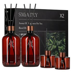 TEMU 스미어티 디퓨저 대용량 실내 방향제 리필액 선물 세트 500ml*2 플라워샵