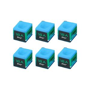 6개입 18A 전문가용 당구 큐크리 분필 스틱, 스누커, 당구 및 게임룸용 블루 고마찰 당구공 분필 - 미끄럼 방지 그립, 간편한 발라짐, 오래 지속되는 8/9/10 볼 게임 액세서리, 당구 클럽, 전문가 등급 토너먼트용 당구 큐크리 분필