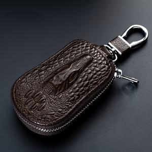 TEMU 정품 소가죽 자동차 키 파우치 1개, 곰팡이 디자인, 남녀 모두를 위한 발렌타인데이 및 생일 선물로 완벽