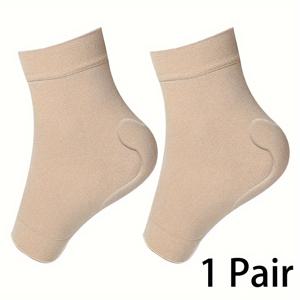 힐 슬리브 1/3쌍 - 하글런드 봉봉을 완화하고 보호하는 패딩 압박 젤 슬리브/양말, 프리 사이즈 (대부분의 사이즈에 맞음)
