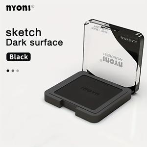 TEMU Nyoni 초극세사 드로잉용 숯가루 - 빠르게 번지는 숯가루, 미술 학생용 스케치 숯가루, 특수 조형용 파우더, 수용성 흑연 숯가루 박스, 휴대용 다기능 미술 용품, 혼합봉과 스펀지 포함, 부드러운 음영과 연출용