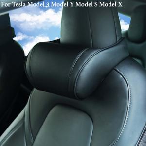 TEMU Tesla 모델 3, 모델 Y, 모델 S, 모델 X, 사이버트럭 및 대부분의 차량용 Tesla 차량용 넥 베개, 메모리폼 인체공학적 디자인 시트 넥 지지 헤드레스트