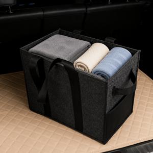 수납 박스, 공구함 펠트 수납 가방, 수납 용품, 트렁크 수납 및 정리 가방, 자동차 용품, 대용량 40.01cm*30.0cm*19.99cm 차량용 정리 가방, 스타일리시한 트렁크 매트, 소형 정리 가방, 튼튼한 수납, 고급 소재